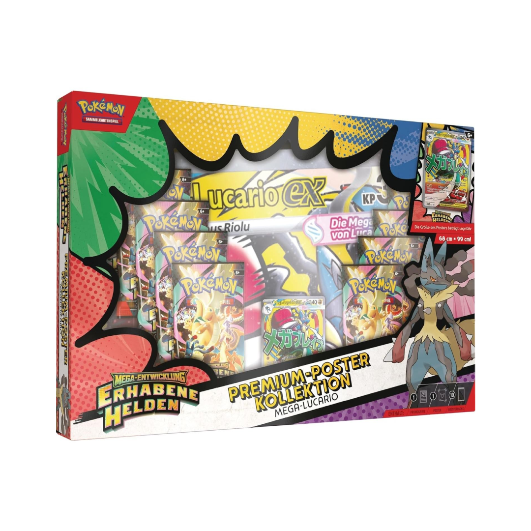 Pokémon Erhabene Helden Poster Kollektion Mega Lucario