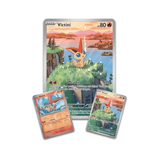 Pokémon Schwarze Blitze & Weiße Flamme Victini Illustrations-Kollektion