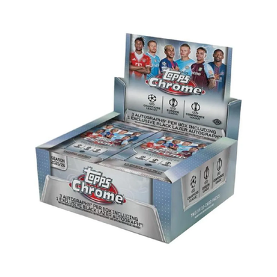 2025/26 Topps Chrome UEFA Club Competitions Jumbo Box