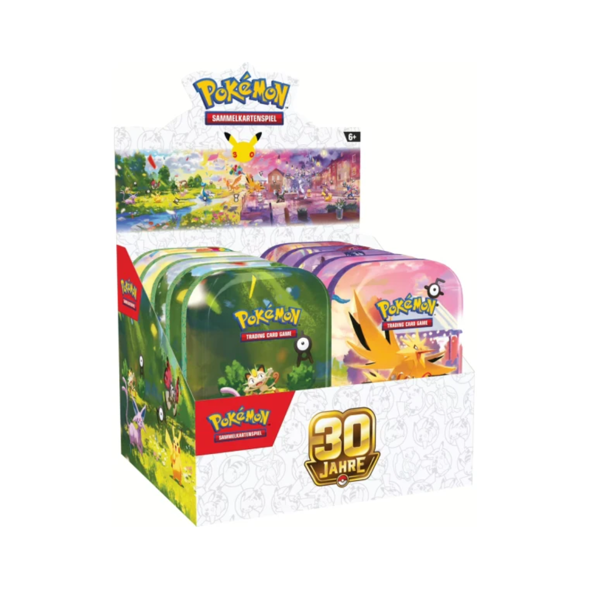 Pokémon 30 Jahre Mini Tin Display
