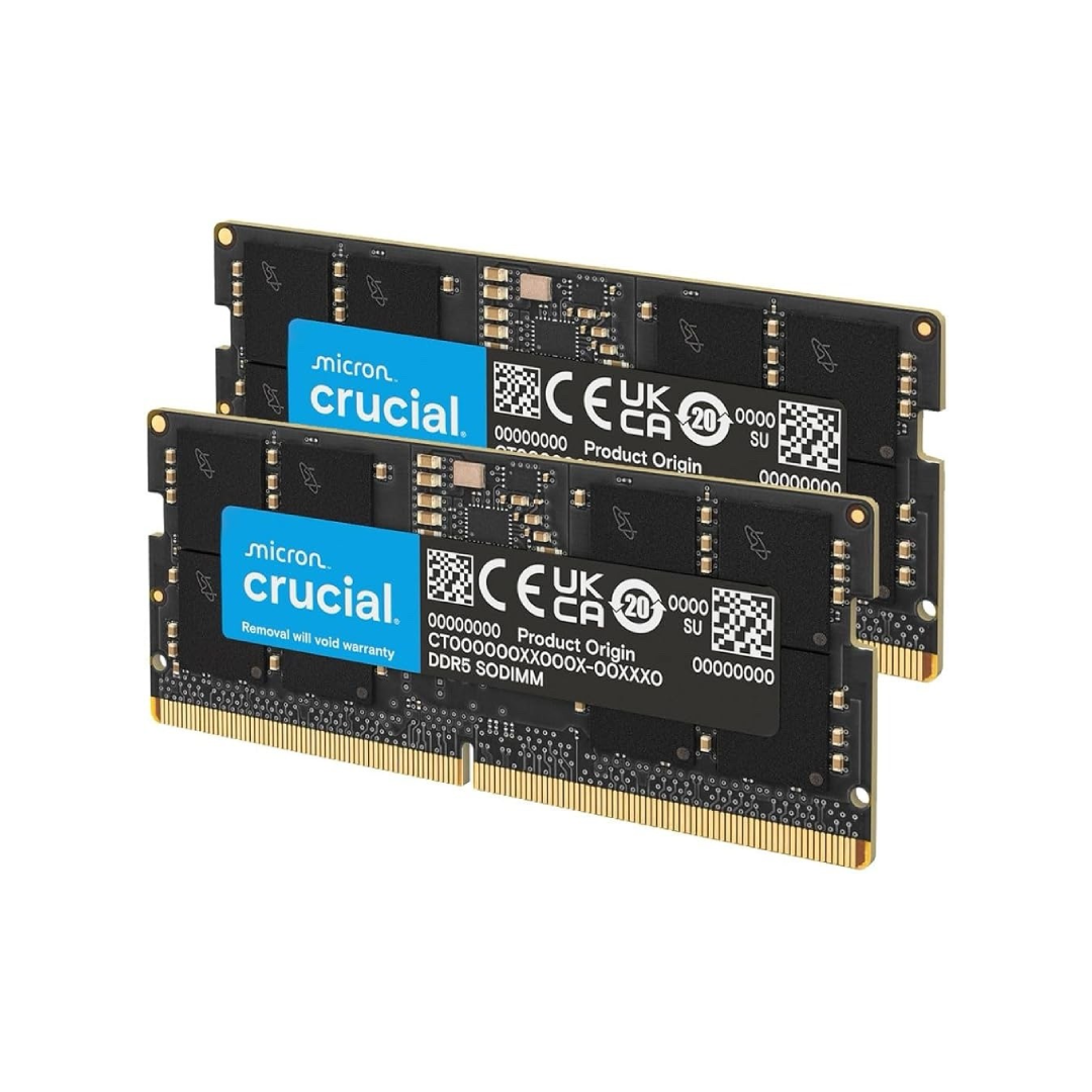 Crucial 32GB Kit DDR5-4800 CL40 (CT2K16G48C40S5)