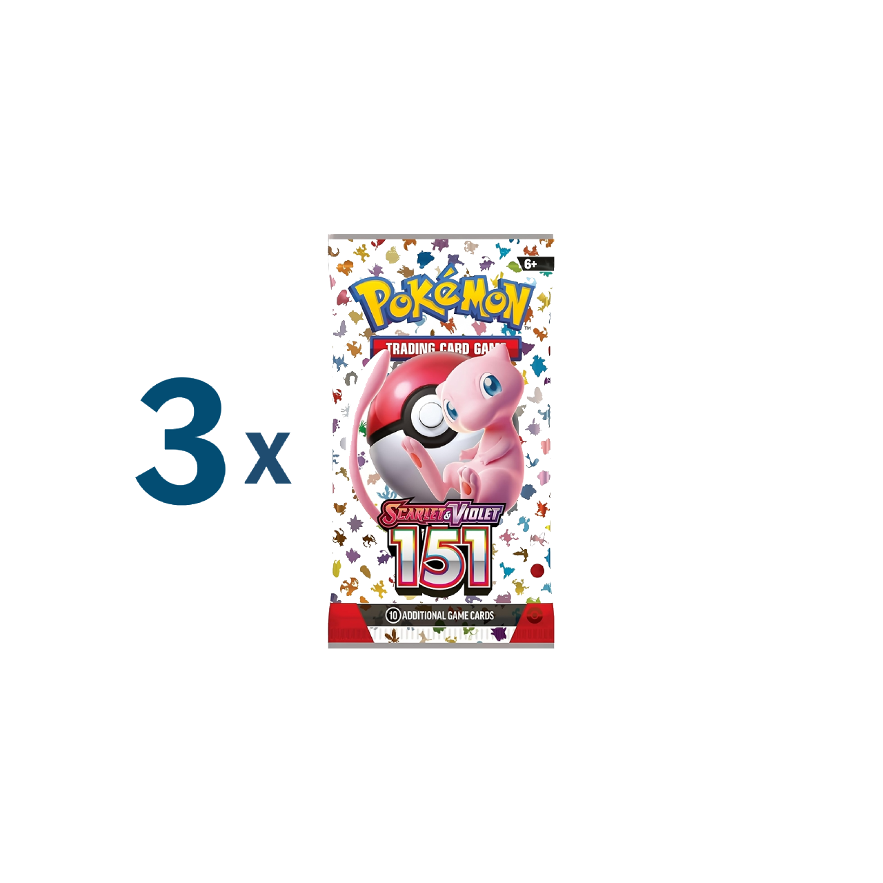 Pokémon 151  - 3 Booster Packs[ENGLISCH]