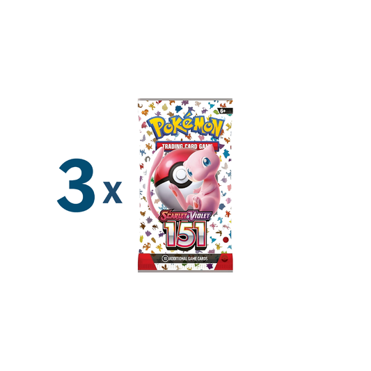 Pokémon 151  - 3 Booster Packs[ENGLISCH]