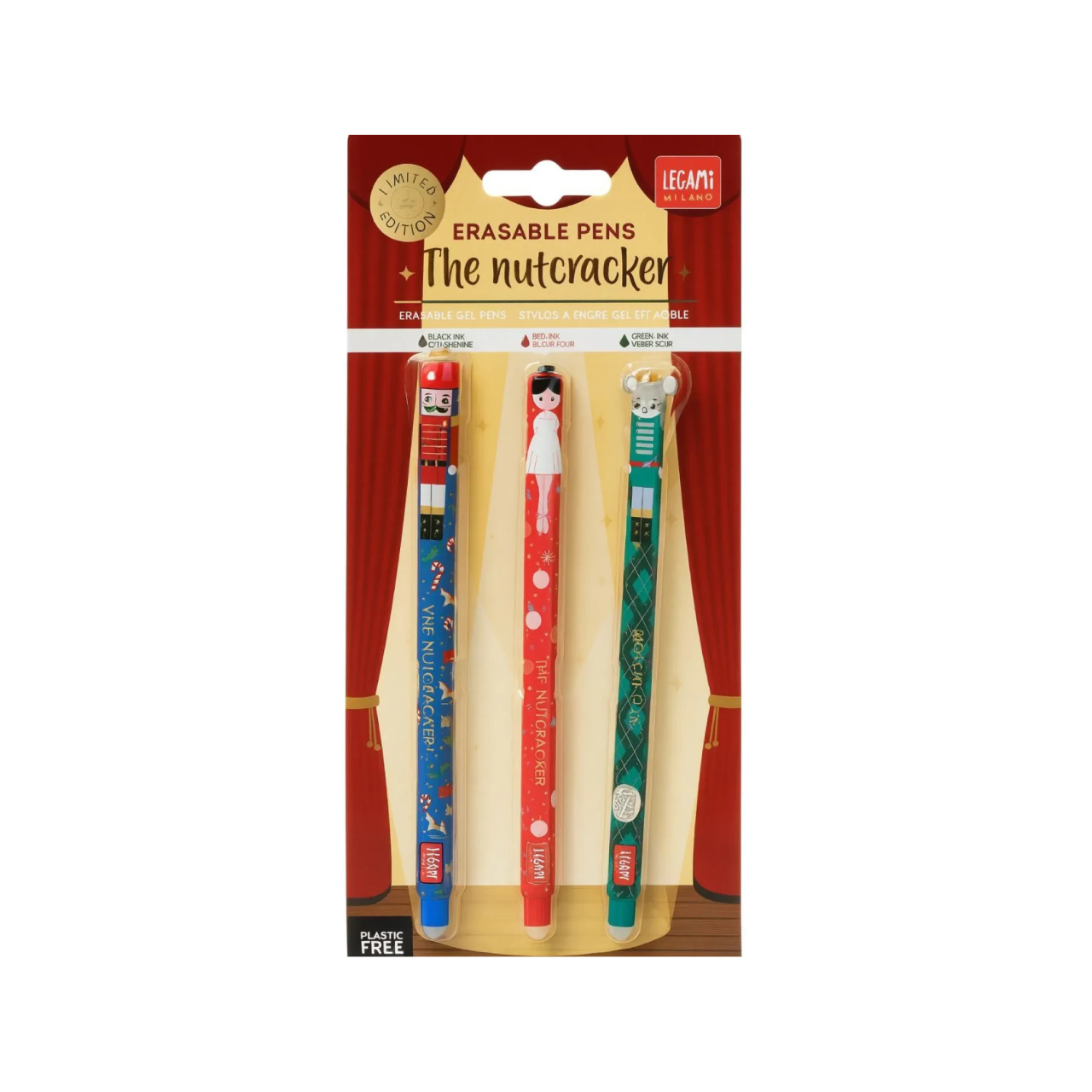 Legami löschbarer Gelstift Weihnachten Set of 3