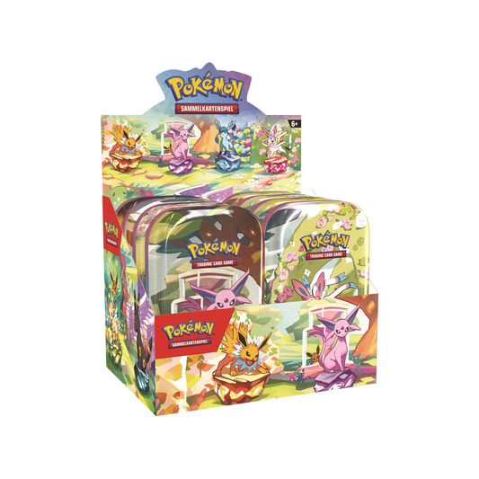 Pokémon Prismatische Entwicklungen Mini Tin Display